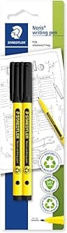 STAEDTLER 307-9 BK2 Noris Handwriting Pen - Black (Pack of 2)