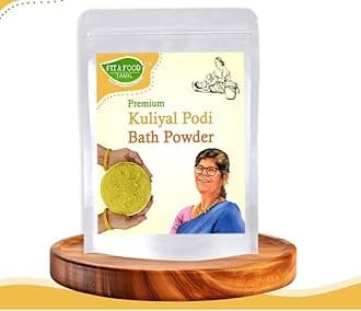 Fit and Food Tamil Premium Kuliyal Podi, 250g|Premium 16 Herbs Bath Powder|Sunni Pindi Bath Powder|Traditional Bath Powder|Skin Brightening Bath Powder|Ubtan Body Scrub All Age Group|Unisex