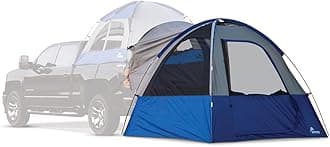 Napier Sportz Link | Truck Bed Camping Accessory | 8' x 8' Ground Tent Attachment | 4-Person Tent | Attaches to Napier Pickup Truck Tents - Truck Tent Not Included | Blue/Gray | Model 51000
