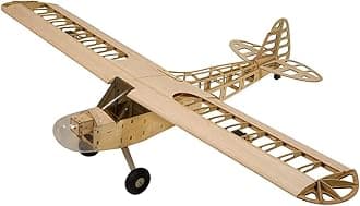 Viloga RC Balsa Airplane Kit Piper Cub J3, Laser Cut 46" Wooden Model Airplanes Kits to Build for Adults, DIY Unassembled RC Plane for Hobby Fly (KIT Only)