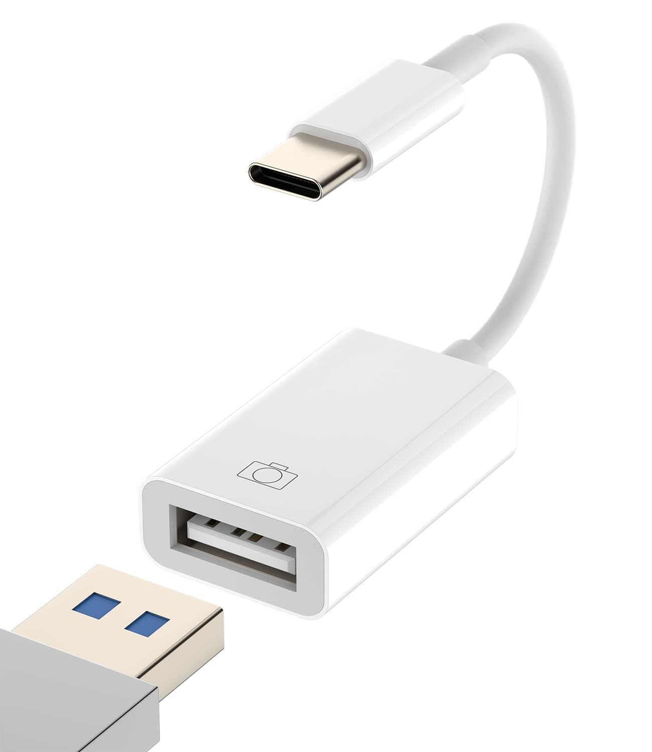 USB-C to USB A Adapter 3.0 OTG Converter Accessories Type Thunderbolt Mouse Port Hub Cable Adaptador Compatible for Samsung for MacBook Pro for IPhone15 Pro Max Plus for ipad 10、Air4/5、Mini6