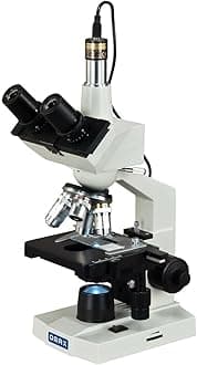 OMAX 40X-2500X LED Digital Trinocular Lab Compound Microscope with 5MP Camera and Mechanical Stage
