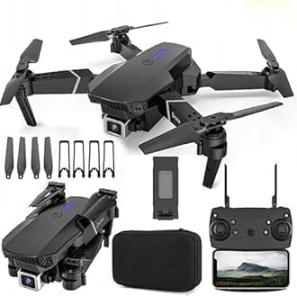 R-20 Drone with 4K Camera WiFi FPV HD Dual Foldable RC Drone Altitude Hold Headless Mode Visual Positioning Auto Return App Control