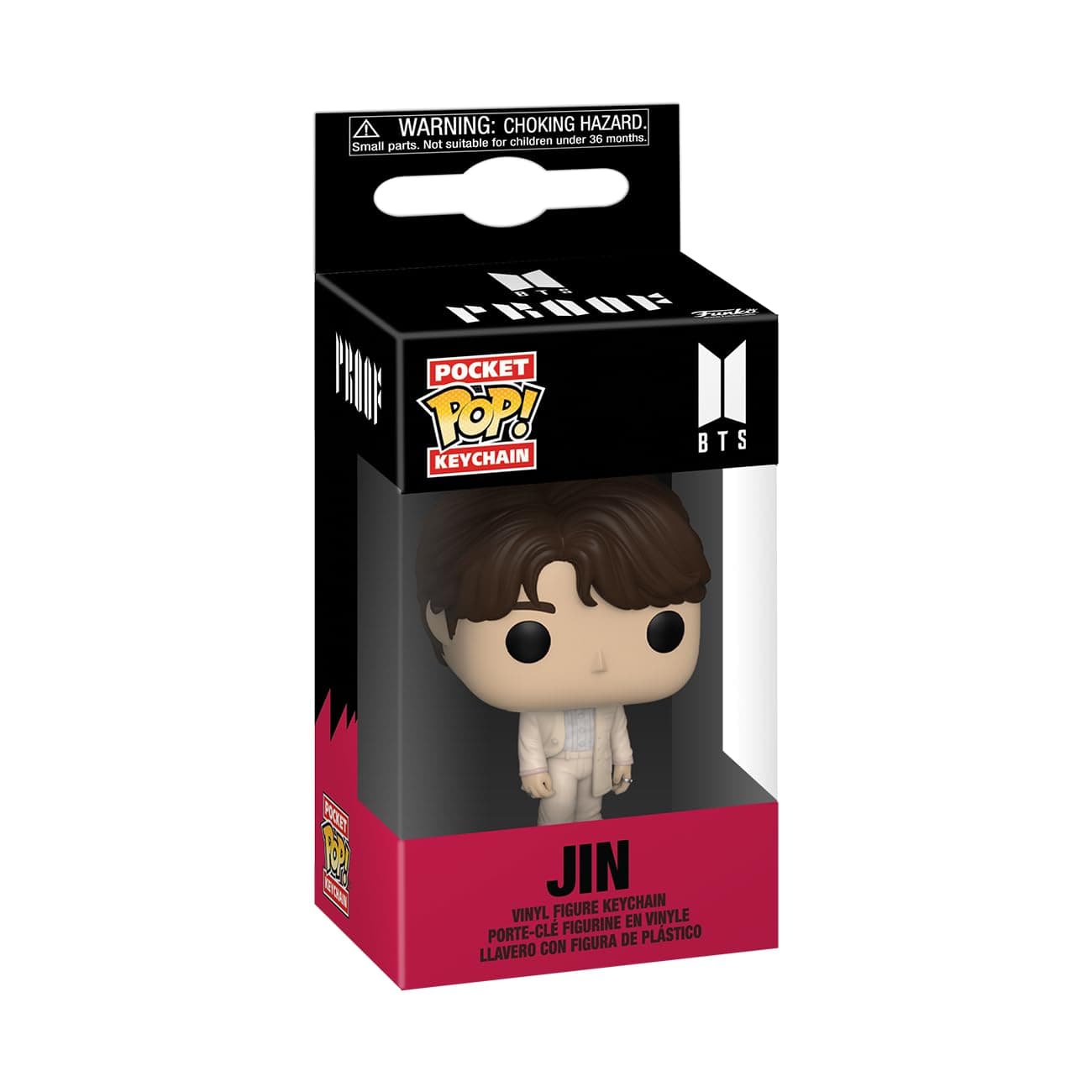 POP! Keychain: BTS - Jin Novelty Keyring - Collectable Mini Figure - Stocking Filler - Gift Idea - Official Merchandise - Music Fans - Backpack Decor