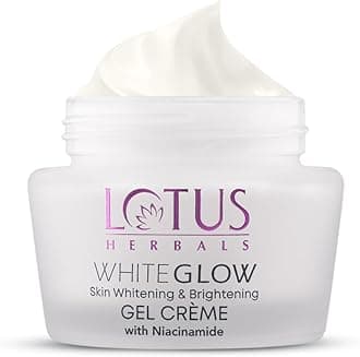 Lotus Herbals WhiteGlow Skin Whitening And Brightening Gel Cream| Hydrates, Removes Dark Spots And Tanning, Gives Radiant Glow | With Niacinamide | Face Cream For Men And Women| All Skin Types | 40g
