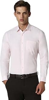 Men's Everday Regular Fit Solid Shirt | Cotton Rich | 5-Pin Pocketing