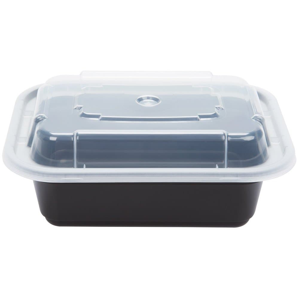 Pactiv NC-818-B Versatainer 12oz Take Out Container & Lid 150/Case