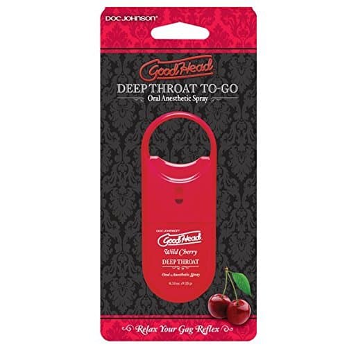 Doc Johnson Goodhead To Go Deep Throat Spray, Wild Cherry