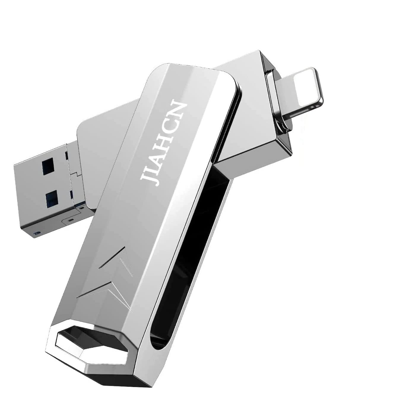 iFlash USB Drive for iPhone iPad 128GB USB Flash Drive for iPhone The Photo Stick for iPhone X XR XS MAX 6 7 8 Plus External Storage Drive for iPhone iPad Android PC Memory Stick 128GB Glod