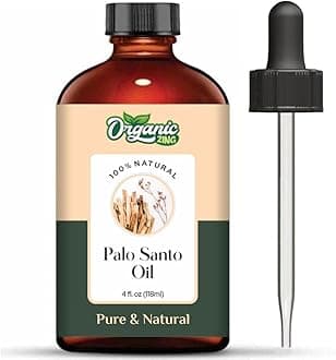 Organic Zing Palo Santo (Bursera graveolens) Oil | Pure & Natural Essential Oil for Aroma, Diffusers, Skincare & Hair Care - 118ml/3.99fl oz