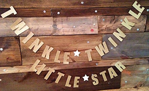 Gold Glittery Twinkle, Twinkle Small Garland