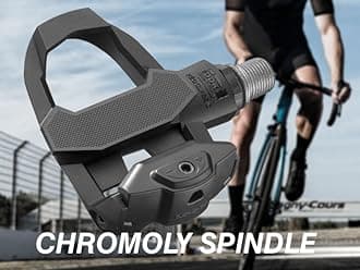 LOOK Cycle - KEO Classic 3 バイクペダル - クリップレスペダル 400mm² プラットフォームエリア - 簡単に張力を調整可能 - 複合ボディ素材 - クロモリスピンドル