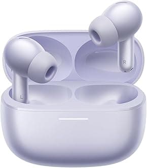 Redmi Buds 6 Pro, True-to-Life Audio, Hi-Res Audio with coaxial Dual Drivers, LDAC, Up to 55dB Active Noise Cancellation, Compatible with Android iPhone and Bluetooth Device (Lavender Purple)