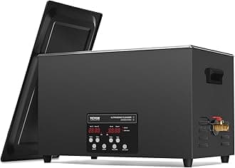 VEVOR 30L Ultrasonic Cleaner, 600W Digital Ultrasonic Cleaning Machine with Upgraded Degassing and Gentle Mode, 40kHz Industrial Ultrasound Cleaner with Timer and Heater for Retainer Jewelry Tools