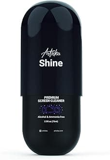 Articka Shine Screen Cleaner Spray for Electronic Devices – Computer Screen Cleaner with 2 Microfiber Cloths - Screen Cleaning Spray for Lenses, iPad, Tablets, Laptops, HDTVs – Natural Formula – 2.5oz