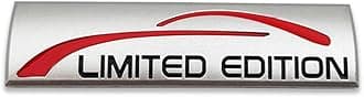 Chrome Metal Limited Edition Logo Car Emblem Premium 3D Badge Auto Rear Trunk Sticker Side Fender Decal (Matte Silver)