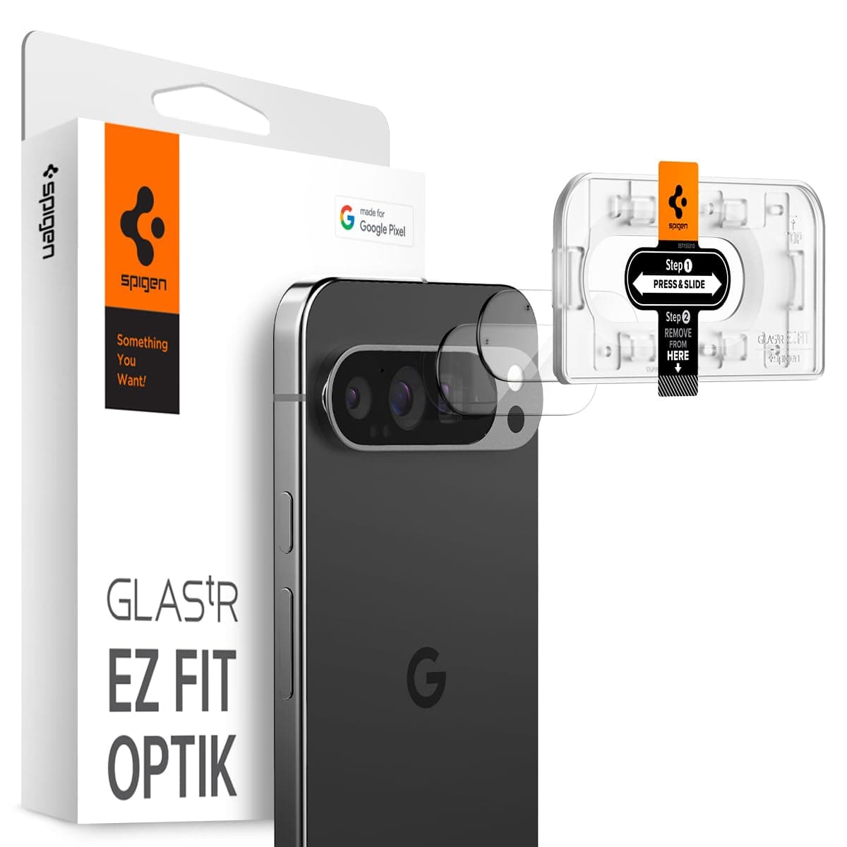 Camera Lens Screen Protector [GlasTR EZ Fit Optik] Designed for Google Pixel 9 Pro [Case Friendly] - 2 Pack