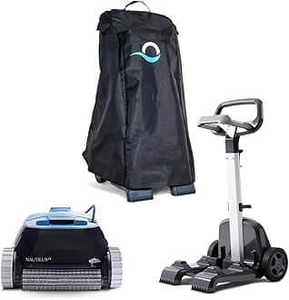 Nautilus CC Robotic Pool Vacuum Cleaner up to 33 FT - Premium Bundle with Caddy and Cover