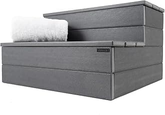 Hot Tub Steps - Wood-Looking Plastic, 100% Waterproof, Gray Non-Slip, Heavy Duty Outdoor Spa Stairs - Multi-Use for Porch, Fits Any Size