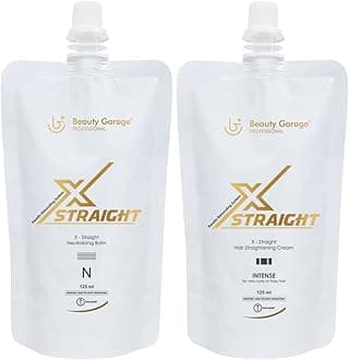 Beauty Garage X-Straight Hair Straightening Set (Intense + Neutralizing Cream) 125ml Each