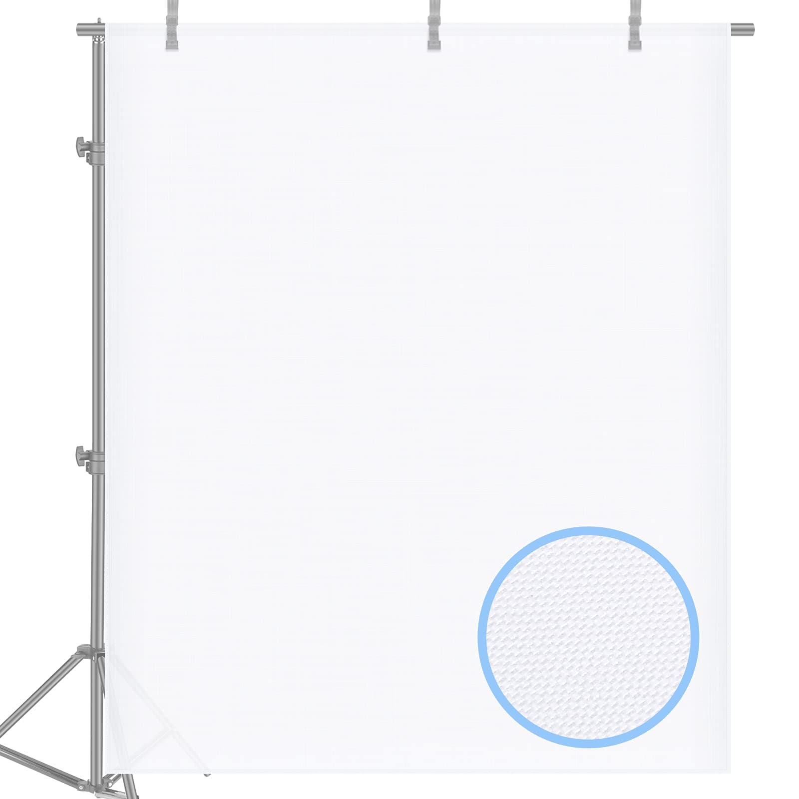 2 Yard x 60 Inch/1.8M x 1.5M Nylon Silk White Seamless Diffusion Fabric for Photography Softbox,Light Tent and Lighting Light Modifier