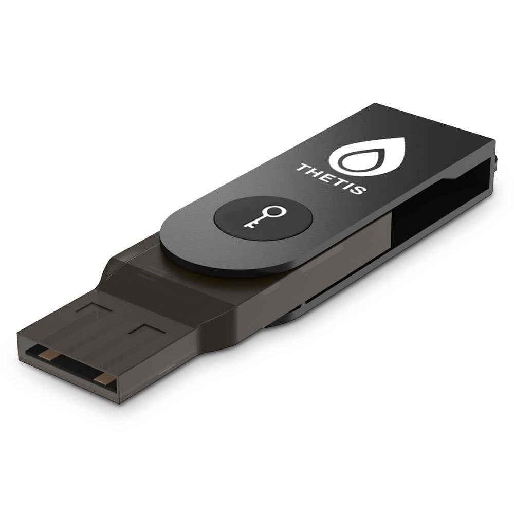 FIDO U2F Security Key, [Aluminum Folding Design] Universal Two Factor Authentication USB (Type A) for Extra Protection in Windows/Linux/Mac OS, Gmail, Facebook, Dropbox, SalesForce, GitHub