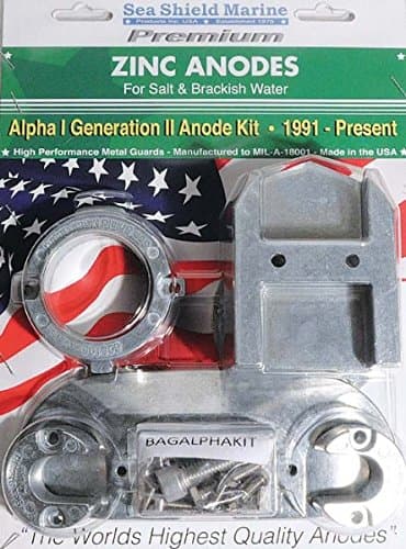 Sea Shield MarineMercruiser Alpha 1 Generation 2 Zinc Anode Kit - 1991 to Present