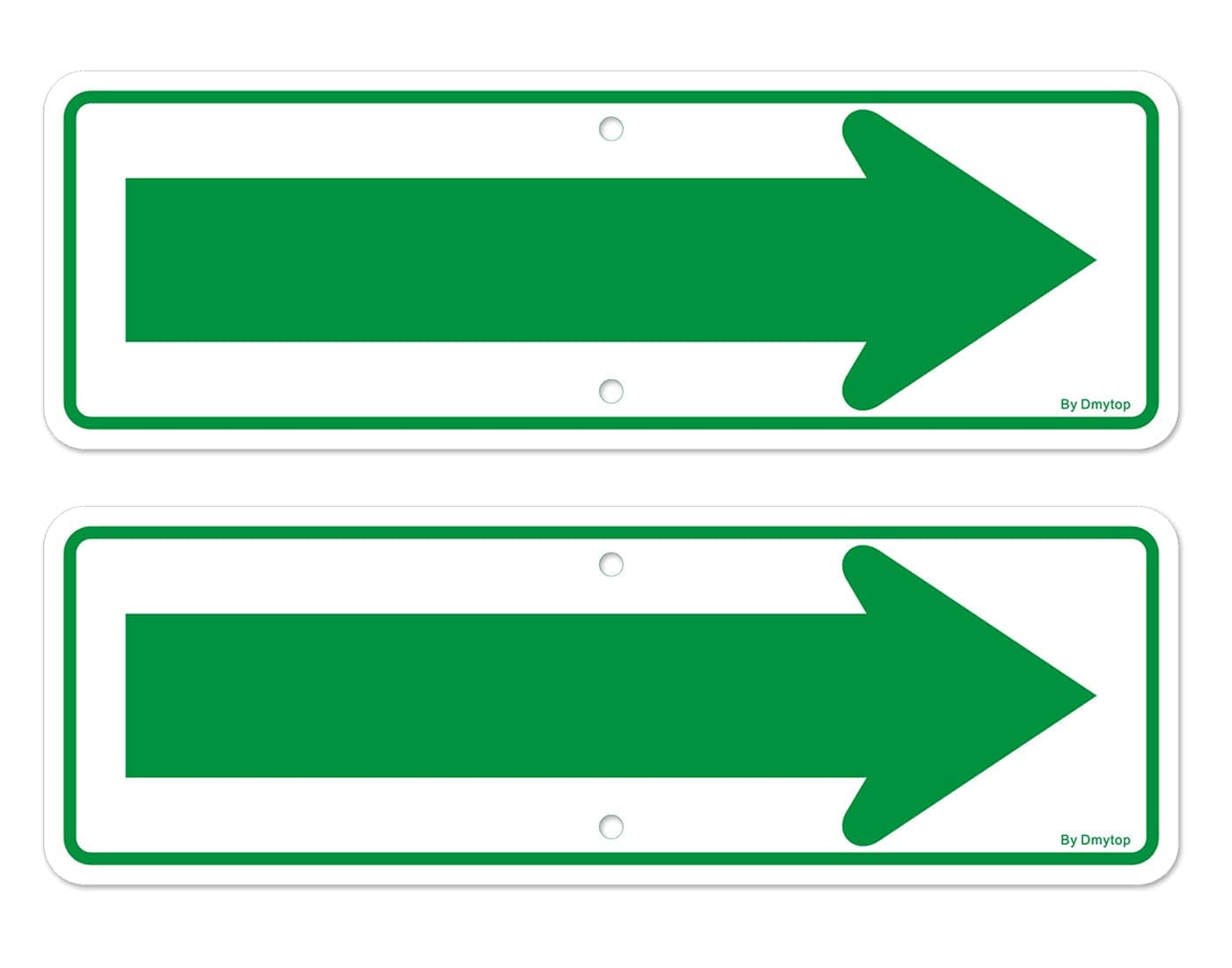 Left Right Arrow Signs, Enter Only Arrow Sign, 2 Pack 18 x 6 Inches Reflective Rust Free Aluminum, UV Protected, for Street Road