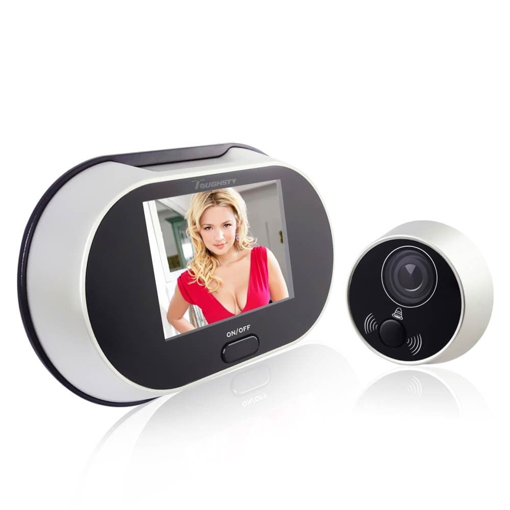 Toughsty 3.5" Digital Peephole Door Viewer Door Security Camera 150° Wide View Angle