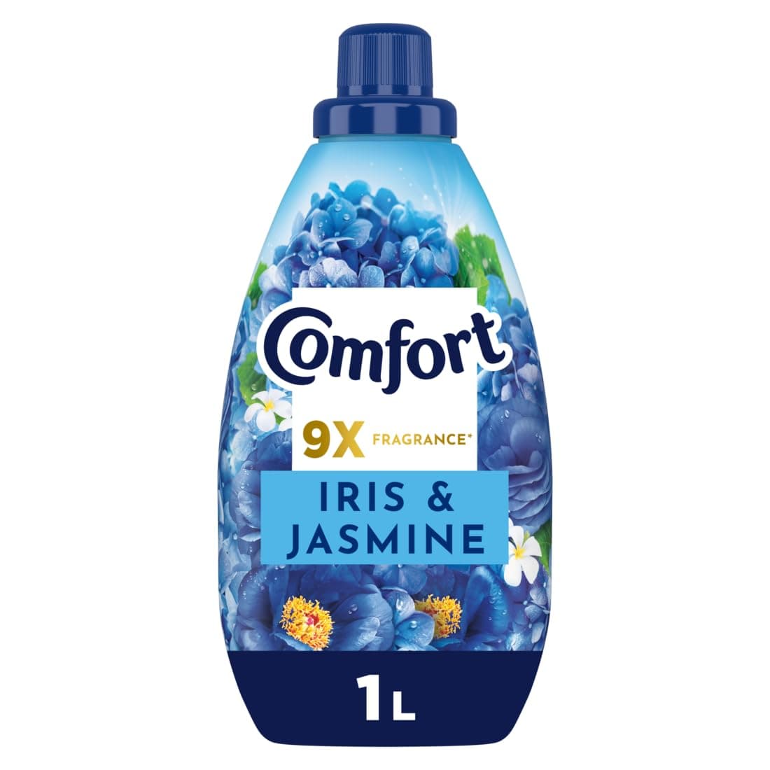 Concentrate Fabric Softener, Iris & Jasmine, 9x fragrance, 1L,Packaging may vary