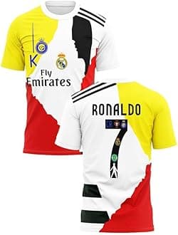 Ronaldo 7 Jersey for Boys and Mens 2025/26 (CR7 Fans Jersey Special Version)(Kids,Boys,Men)(X-Large 42) Multicolour