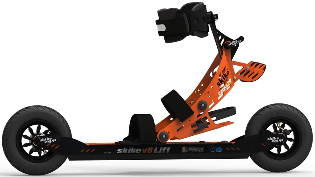 V8 Lift Cross 2R Roller Ski Bundle with Free Poles