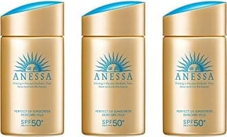 P.D.C Anessa Sunscreen Perfect UV Skin Care Milk SPF50+ PA++++ 2.02floz (60ml) Pack Of 3 Super Waterproof