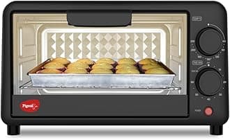 Pigeon Oven Toaster Grill (12381) 9 Liters OTG Without Rotisserie for Oven Toaster and Grill for Grilling and Baking Cakes (Grey)