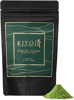 Kiyo Matcha Classic Grade Hatsumukashi Ceremonial Uji Matcha - Pure Japanese First Harvest Ceremonial Grade Matcha Green Tea Powder from Uji, Japan (100g/3.52oz)