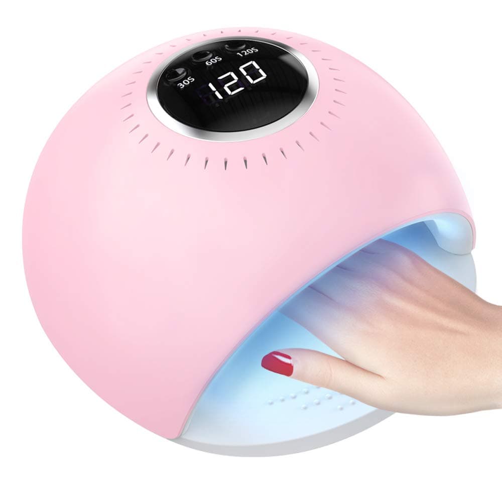 UV LED Nail Lamp, 84W Nail Polish Dryer Automatic Sensor 42 UV Light Curing Beads 3 Timer Professional Manicure/Pedicure for UV Gel/UV Builder/Gel Nail Polish, Home, Manicure Store Nail Art-Laluztop