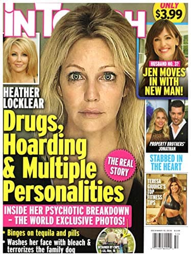 In Touch Magazine December 10 2018 Heather Locklear Jennifer Garner Monica Lewinsky