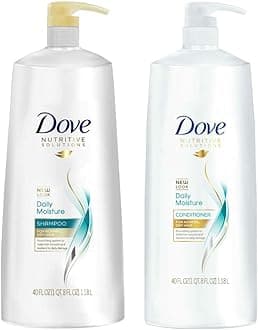 Dove Damage Therapy Daily Moisture 40 Oz Jumbo Shampoo + Conditioner Duo Set by Dove