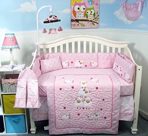 SOHO Wolly Sheeps Crib Nursery Bedding Set 14 pcs
