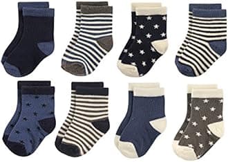Hudson Baby baby-girls Cotton Rich Newborn and Terry Socks