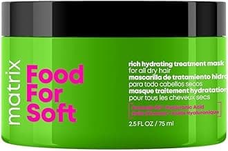 Food For Soft Rich Hydrating Mask - For Dry & Brittle Hair, Adds Shine & Softness, With Avocado Oil & Hyaluronic Acid, Replenishes Moisture