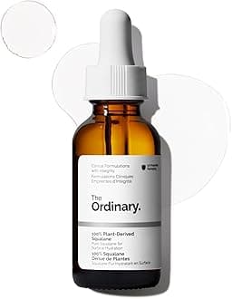 The Ordinary 100% Plant-Derived Squalane, for Skin and Hair, Lightweight Hydration, and Moisture Barrier Support, 30ml