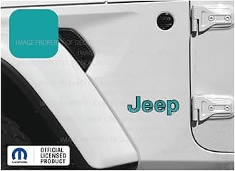 Decal Mods Fender Jeep Fender Flat Overlay Decal Graphic fits Jeep Wrangler JL/JT (2018-2024) (Set of 2) Turquoise/Teal CTEAL | SJ8Z3