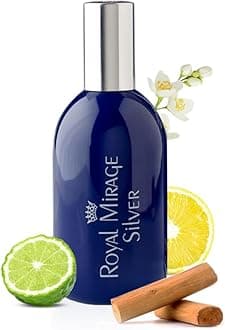 Silver Eau de Cologne - Premium Floral & Woody Fragrance Spray - 120ml (4 oz) Long-Lasting EDC - Authentic Heritage Scent