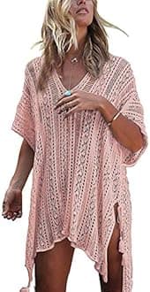 HARHAY Women's Summer Swimsuit Bikini 2023 Beach Swimwear Crochet Cover up