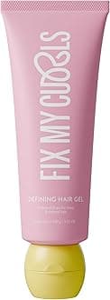 Fix My Curls, Curl Defining Hair Gel | Sunflower Oil & Keratin | For Curly, Wavy Hair| Strong Hold Curl Sculpting Gel|Anti-Frizz, Silicone Free| 3.5oz