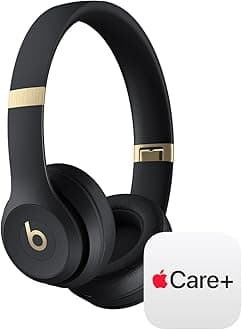 Solo 4 with AppleCare+ for Headphones (2 Years) - Black & Gold