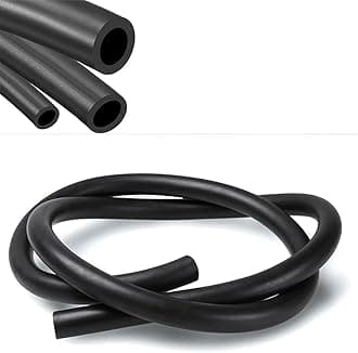 Universal Fuel Pipe LINE Rubber Reinforced for Fuel Hose Engine UNLEADED Petrol Diesel Oil (6.0MM X 11.0MM, 0.5 Meter)