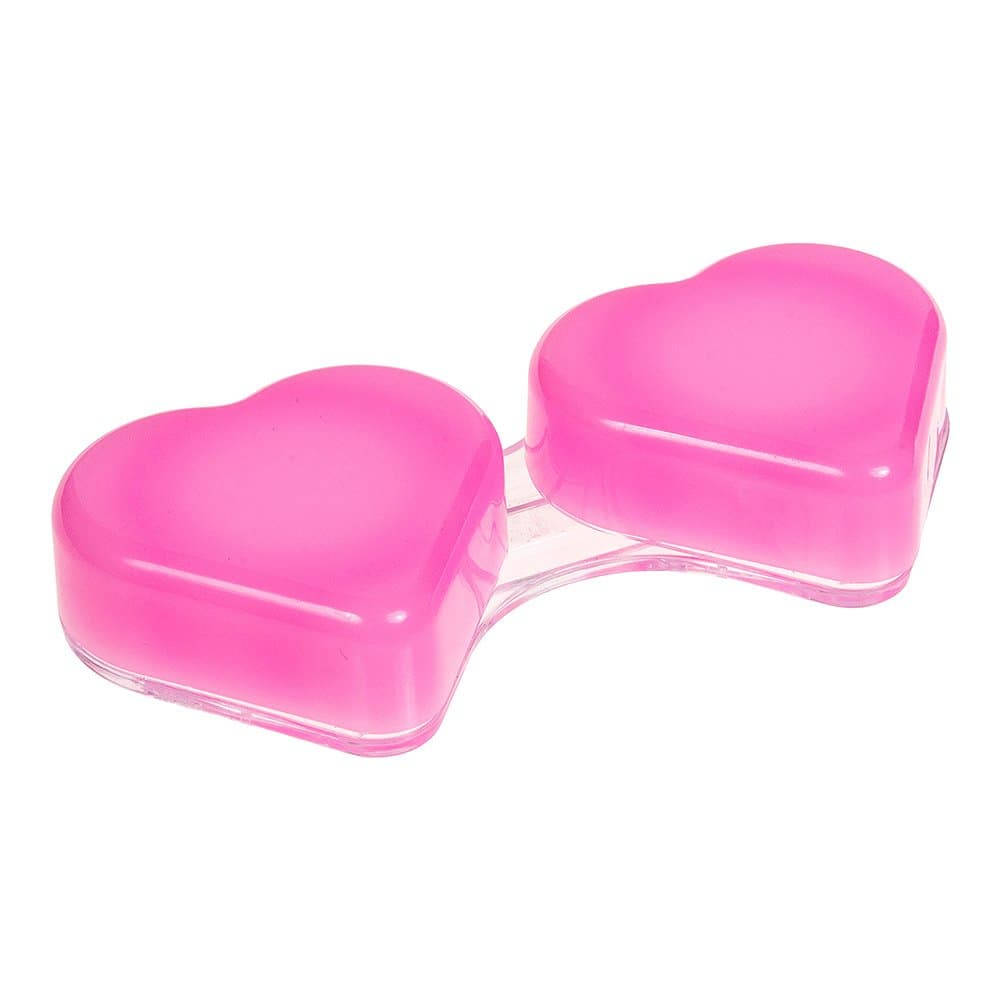 Coloured Contacts Heart Lens Case (Light Pink)