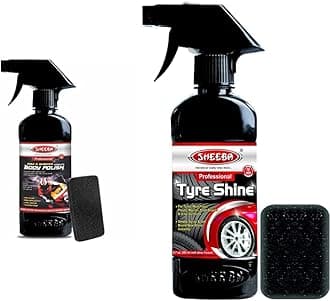 Sheeba Bike & Scooter Complete Body Polish (200 Ml) & Sheeba SCTS04 Tyre Shine (200 ml)